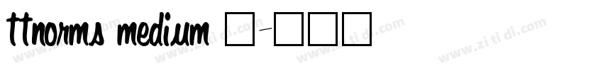 ttnorms medium 中字体转换